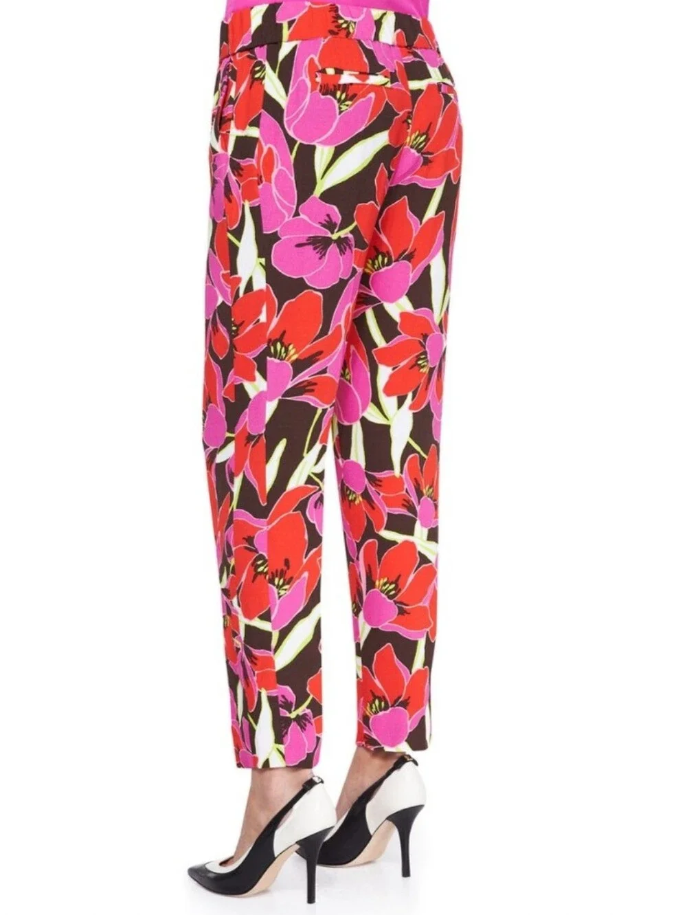 Kate Spade Tropical Hutton Cropped Ankle Lounge Pants Floral Size 6